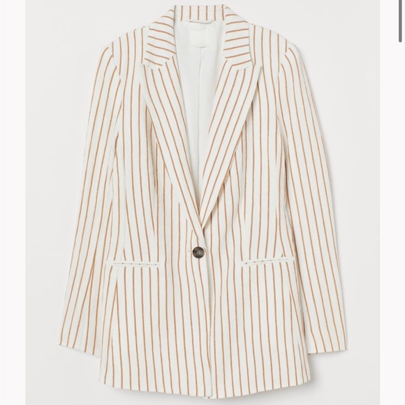 H&M Jackets & Blazers - H & M striped blazer